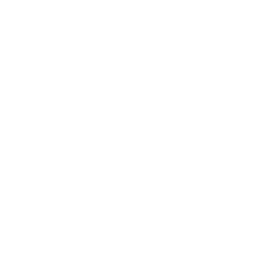Line drawing of a tent set in front of trees, with a sun above, capturing the peaceful essence of tent camping in nature.