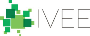 Logo with overlapping green squares on the left and the letters "IVEE" in thin, black font on the right against a white background.