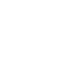 A simple white Wi-Fi signal icon with three curved lines above a solid circle, representing reliable wireless internet connectivity for Long-Term Stay guests, on a black background.